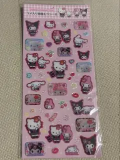 【サンリオ】平成ギャル⭐︎ ラメ入り樹脂もりシールのサムネイル