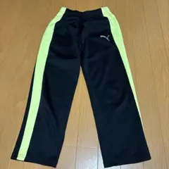 PUMA ジャージパンツ ブラック/ライム