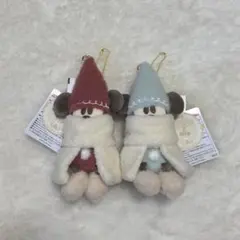 リルリンリン ぬいぐるみバッジ 赤色水色 2色