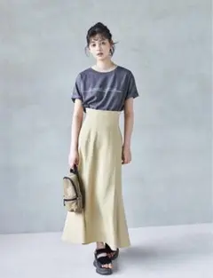 ココディール ギンガムチェックマーメイドスカート