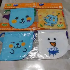 QOO オリジナル リバーシブル巾着 4種 コンプセット コカ・コーラ