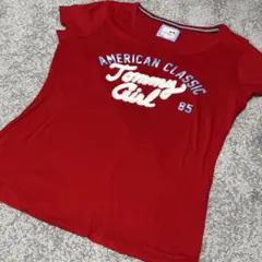 TOMMY girl ロゴTシャツ L レッドのサムネイル