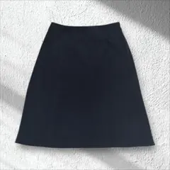 【ニューヨーカー】Aラインスカート 9号 ブラック オフィス フォーマル 日本製