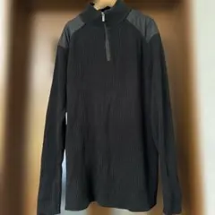 ZARA MAN ハーフジップ ニット ブラック