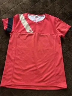 【le coq sportif 】オレンジVネックTシャツ