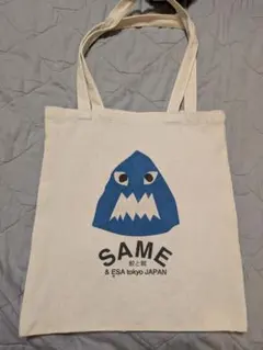 SAME & ESA tokyo JAPAN トートバッグ　鮫と餌　論理