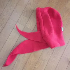 マフラー付ニット帽