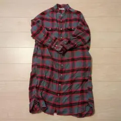 77circa フーデッド チェックシャツ レッド - メルカリ