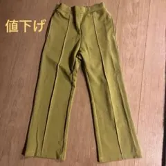 ブランシェス branshes センタープレス風パンツ 130cm マスタード