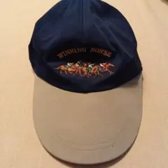 新品　WINNING HORSE 刺繍キャップ ネイビー
