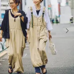 新品 ニコアンド［be with MABU］ ゆかジャンスカ Mサイズ ベージュ
