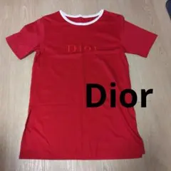 Dior ロゴ刺繍 半袖Tシャツ アカのサムネイル
