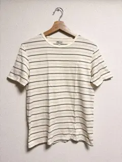 Sunspel アイボリー ボーダー Tシャツ Mのサムネイル