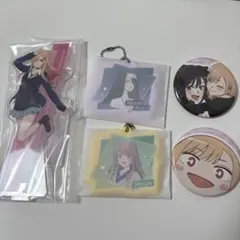 着せ恋 くじ 喜多川海夢 ロゼ 心寿 アクスタ ラバーチャーム 缶バッジ 雫