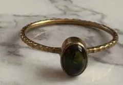 ダークグリーントルマリンリング 14号