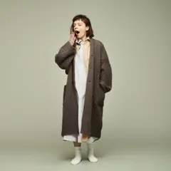 ヤシキ18AW　ニットコート　sayatomo VICTIM ヤエカ　ガウン