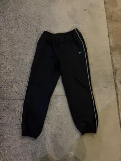 old NIKE TEAM ナイロンパンツ ブラック XL 90s バギー 太めのサムネイル