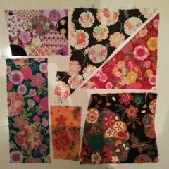 和柄　花柄　ハギレ　布　布地　生地　ハンドメイド　材料　小物作り　⑥