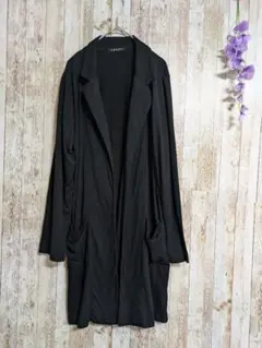 S*a様 【INGNI】ロングラップカーディガン☆前開き☆レディース☆M☆黒色☆