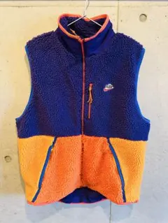 Nike フリースベスト XXL 紫/オレンジ
