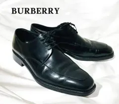 美品☆バーバリー　レザーシューズ　ブラック　　25.5cm Uチップ　メンズ