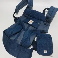 【希少色・美品】エルゴベビー オムニ360 クールエアメッシュ ブルーブルーム