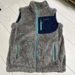 Columbia フリースベスト Mサイズ グレー/ネイビー