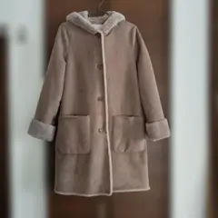 UNITED　ARROWS　フェイクムートンロングコート