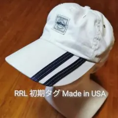 RRL キャップ 三ツ星タグ 初期 USA製 ダブルアールエル レザーバックル