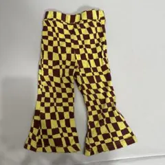 【MARKEY'S】チェック柄 フレアパンツ 90cm