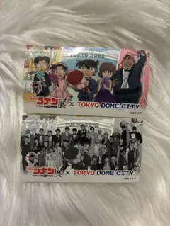 コナン展 ステッカー 全員集合 モノクロ 東京ドームシティ 白黒 少年探偵団