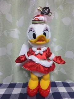 ディズニー　ぬいぐるみバッジ(デイジー)　クリスマス　キュイジーヌ