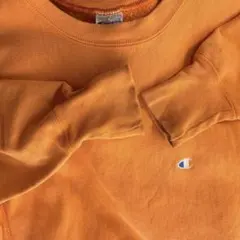 【希少】90s 青目　チャンピオン　リバースウィーブ　L オレンジ　USA製