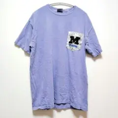 コンフォートカラーズ⭐ Tシャツ 半袖 カレッジロゴ M 紫 レディースのサムネイル