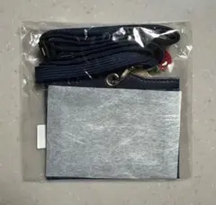 ♡新品未使用♡《ファミリア》ネームホルダー青系チェック