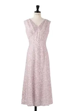 Her lip to Lace Trimmed Floral Dress XS