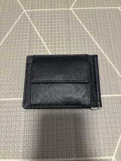 ブラック レザー マネークリップ