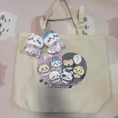 ちいかわ　てんしあくま　大きめトートバッグ 天使マスコットちいかわ ハチワレ