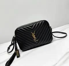 SAINT LAURENT オブリークレザーショルダーバッグ23x16x6cm