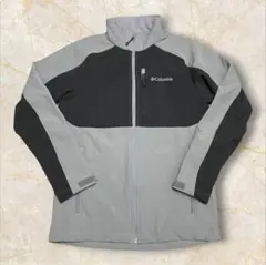 コ*ん様 00s コロンビア ソフトシェルジャケット USメンズ 肉厚グレー ブ