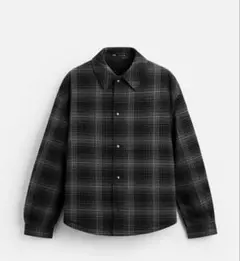ZARA キルトチェックシャツジャケット