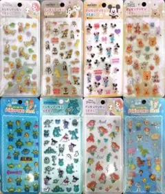 Disney ディズニー　ぷくぷくシール　8種類セット