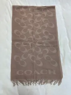 coach コーチ　シグネチャー　マフラー　未使用　ベージュ