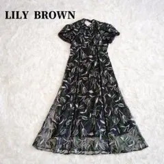 極美品✨LILY BROWN パーティードレス ロングワンピ 刺繍 2025年