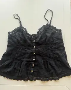 ZARA 黒 レース タンクトップ