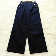 【美品】定価10450円　ナチュラルビューティーベーシック　ワイドパンツ　マリン