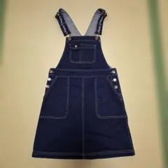 mezzo piano 濃紺デニム ジャンバースカート M(150cm)