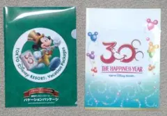 ★非売品★ ディズニー30周年クリアファイル2種
