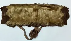 メタモルフォーゼ　ファーリボンヘッドドレス(茶別布×カフェオレリボン)