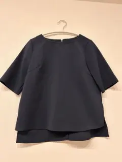 半袖ブラウス ネイビーリボンつきのサムネイル